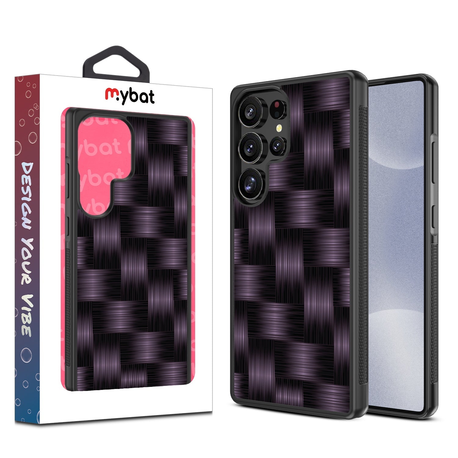 MyBat Design Lab Series Case for Samsung Galaxy S25 Ultra - Woven Carbon Fiber