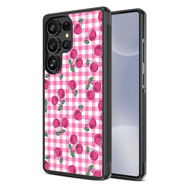 MyBat Design Lab Series Case for Samsung Galaxy S25 Ultra - Pink Cherries - MSS25UCSLESM100-2.jpg
