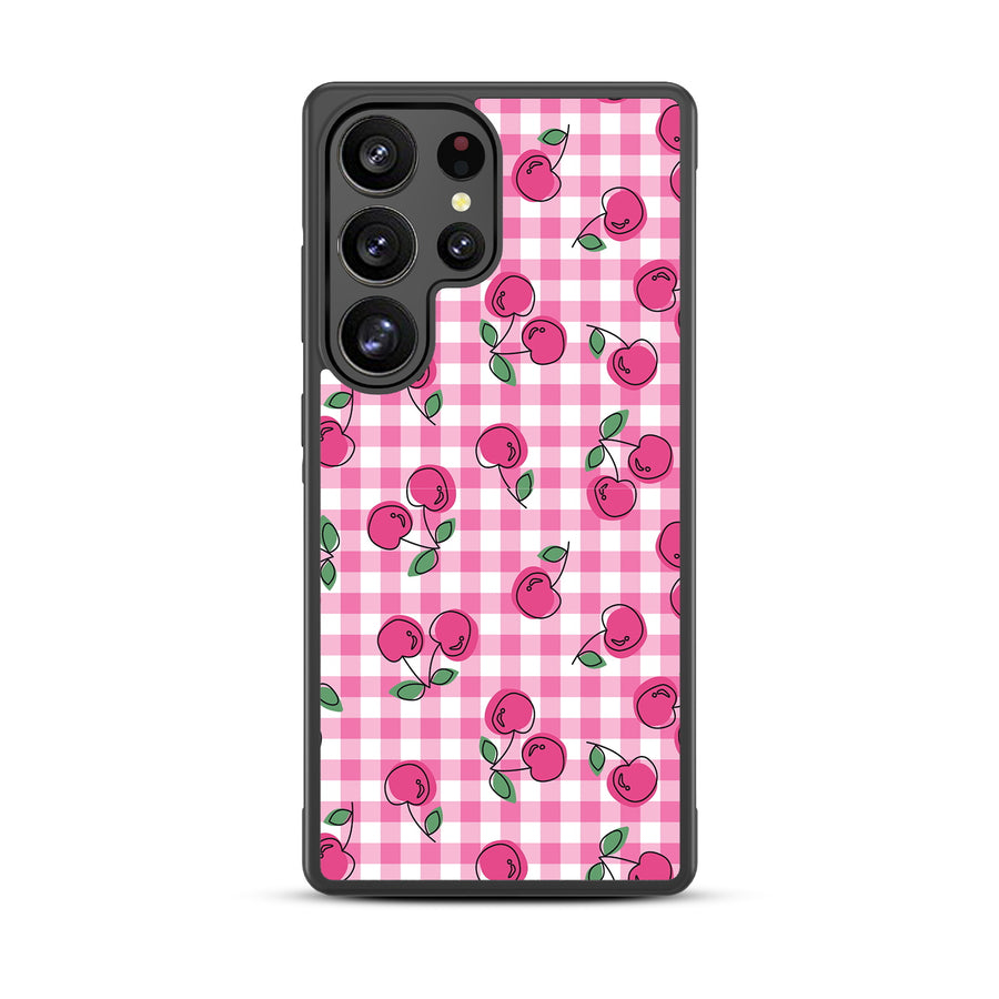 MyBat Design Lab Series Case for Samsung Galaxy S25 Ultra - Pink Cherries - MSS25UCSLESM100-3.jpg
