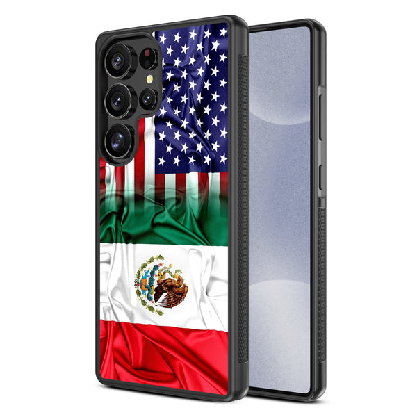 MyBat Design Lab Series Case for Samsung Galaxy S25 Ultra - Mexican-American Flag - MSS25UCSLESM168-2.jpg