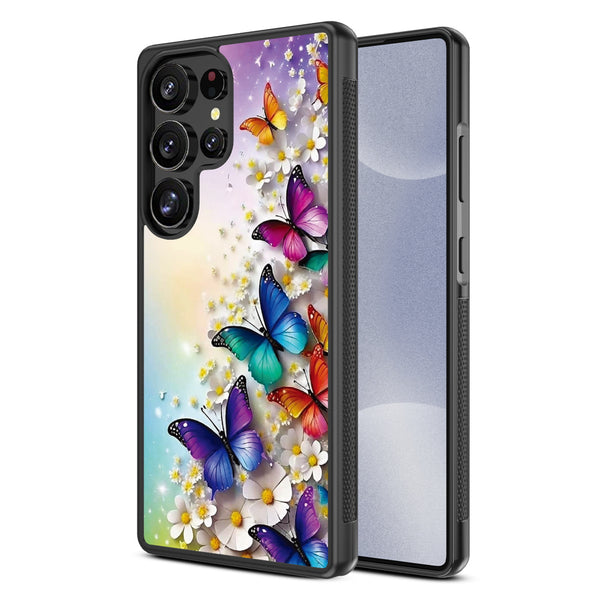 MyBat Design Lab Series Case for Samsung Galaxy S25 Ultra - Rainbow Butterflies - MSS25UCSLESM187-2.jpg
