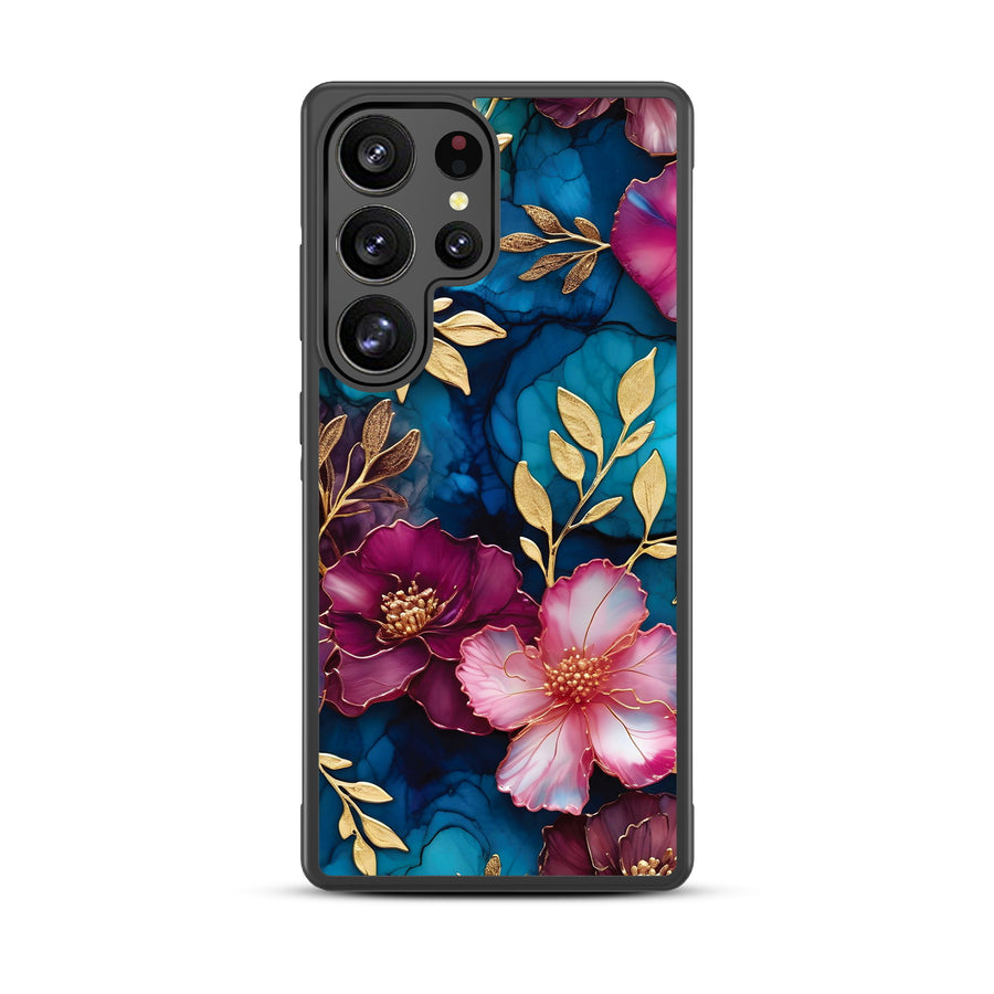 MyBat Design Lab Series Case for Samsung Galaxy S25 Ultra - Gilded Petals - MSS25UCSLESM188-3.jpg