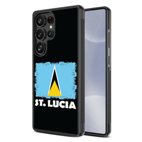 MyBat Design Lab Series Case for Samsung Galaxy S25 Ultra - St. Lucia Flag - MSS25UCSLESM262-2.jpg