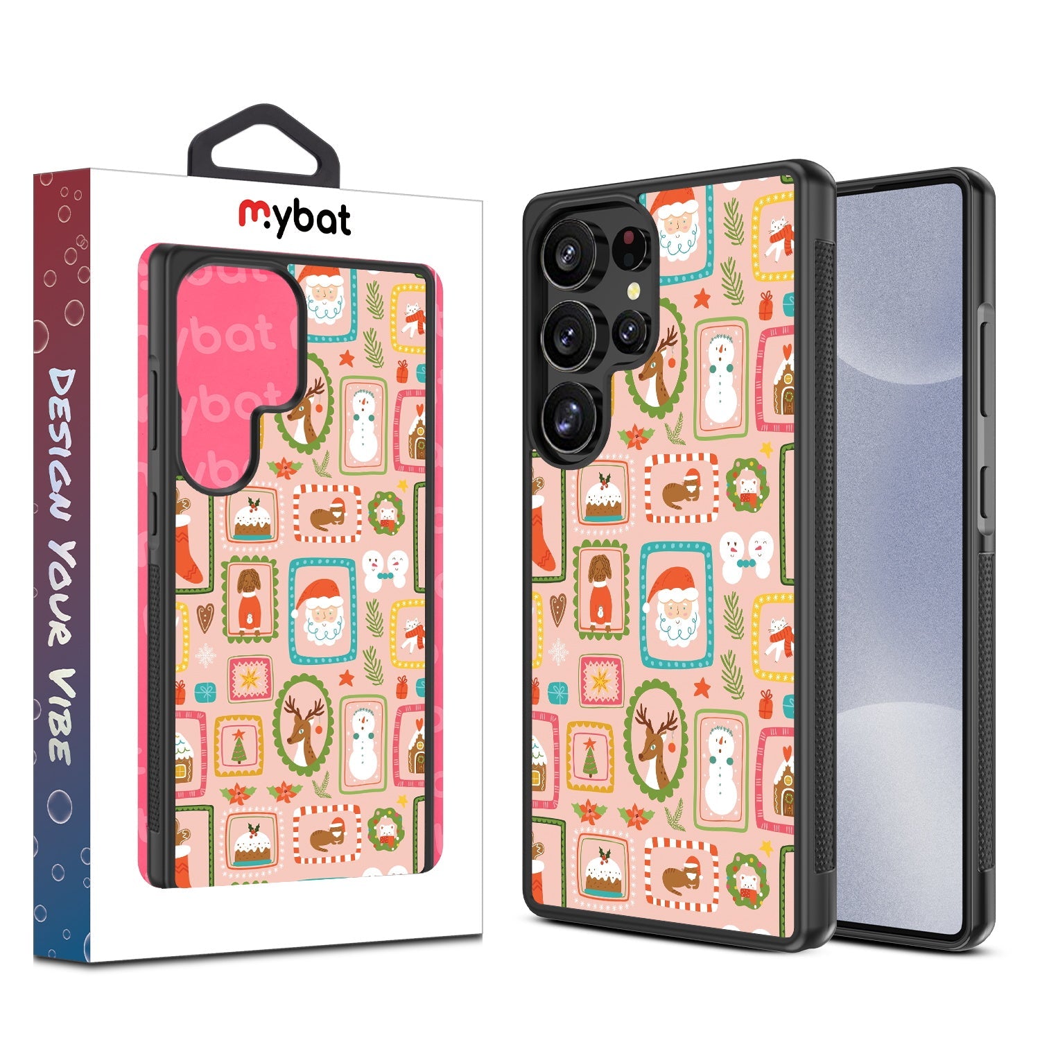 MyBat Design Lab Series Case for Samsung Galaxy S25 Ultra - Holiday Stamps