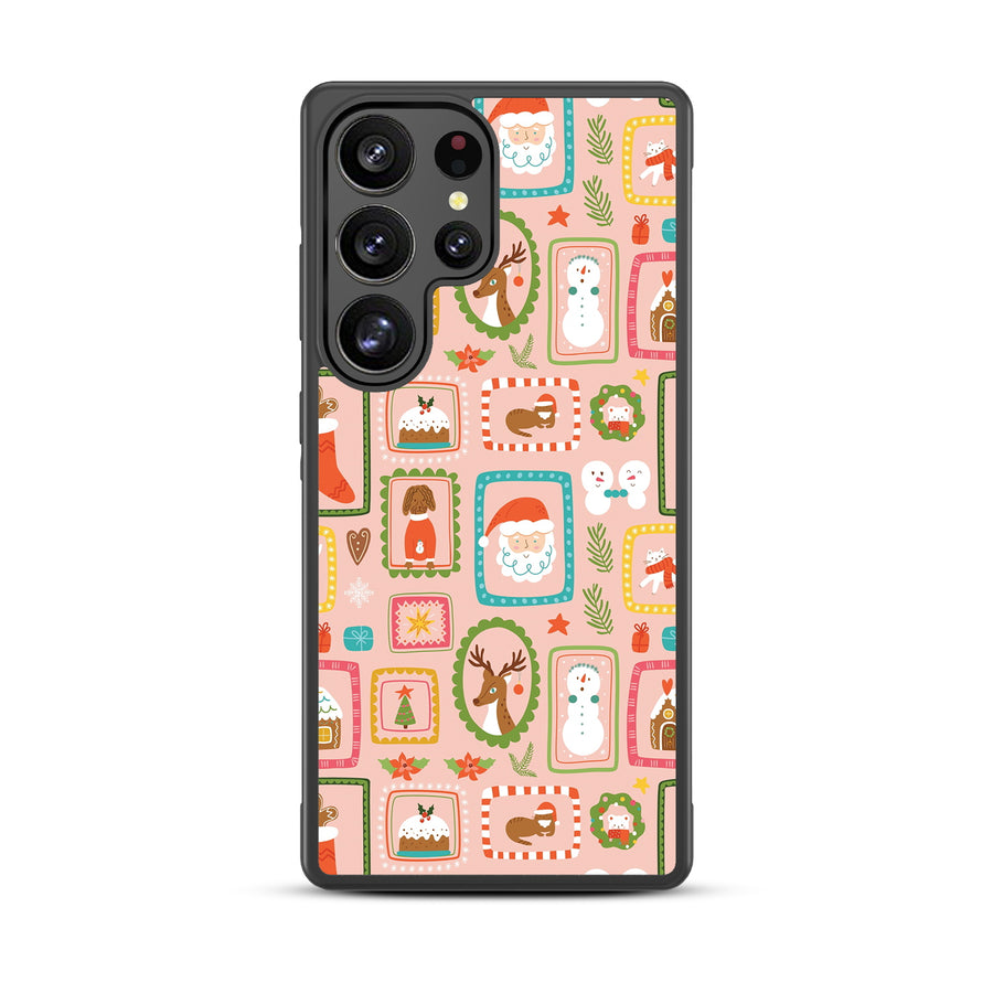 MyBat Design Lab Series Case for Samsung Galaxy S25 Ultra - Holiday Stamps - MSS25UCSLESM297-3.jpg