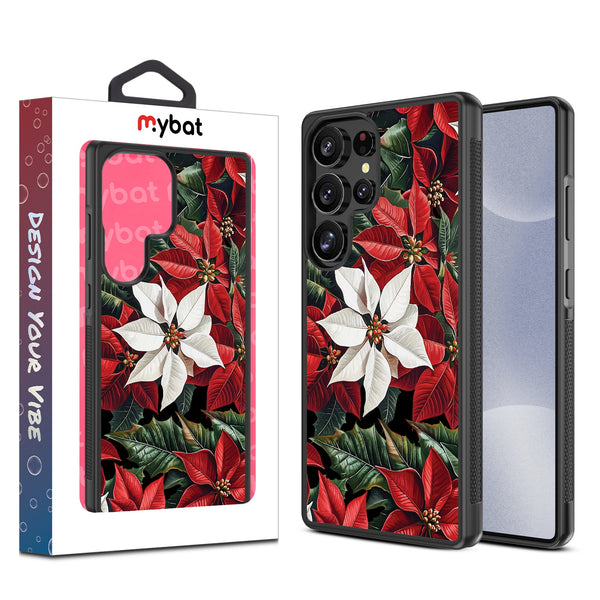 MyBat Design Lab Series Case for Samsung Galaxy S25 Ultra - Christmas Poinsettias - MSS25UCSLESM301-1.jpg