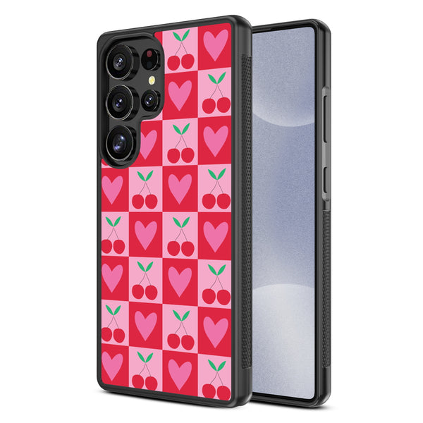 MyBat Design Lab Series Case for Samsung Galaxy S25 Ultra - Cherry Hearts - MSS25UCSLESM334-2.jpg