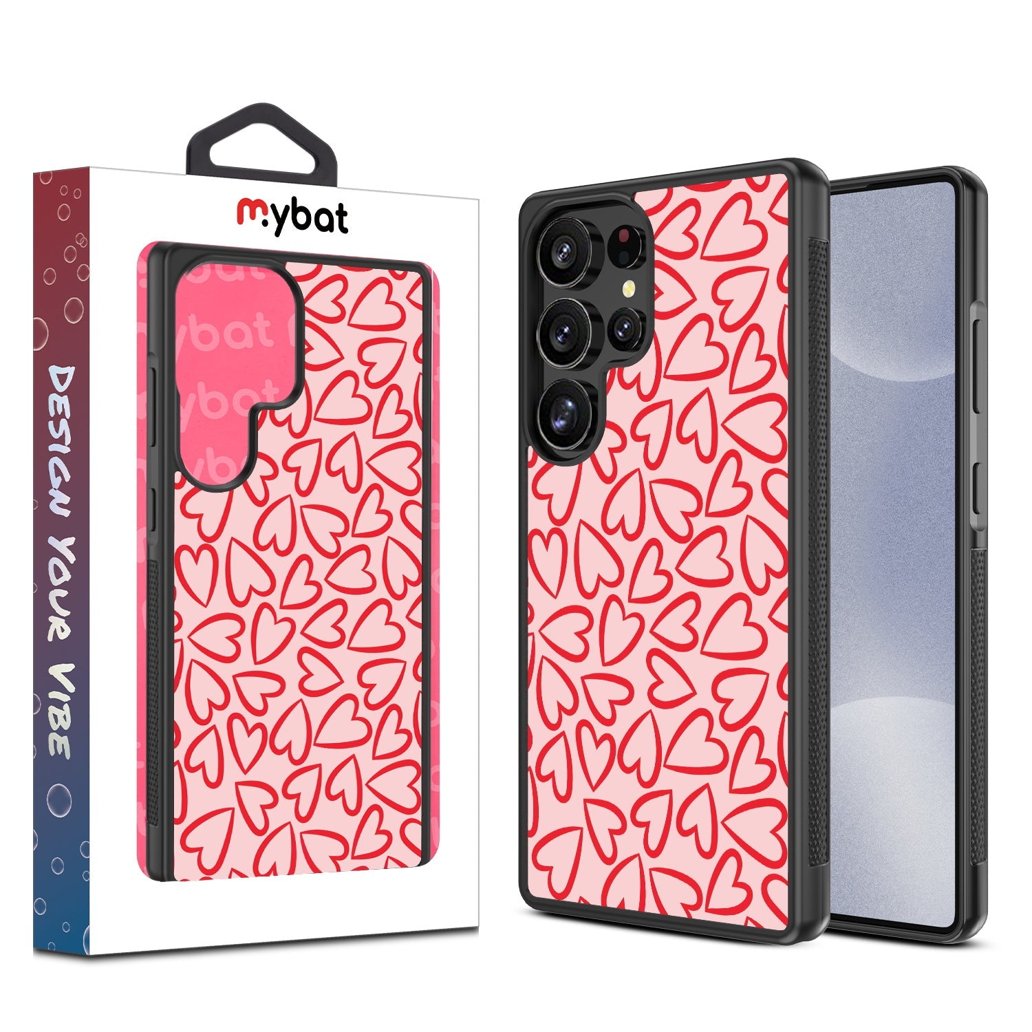 MyBat Design Lab Series Case for Samsung Galaxy S25 Ultra - Endless Hearts