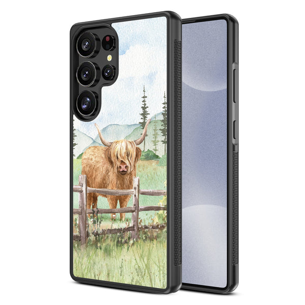MyBat Design Lab Series Case for Samsung Galaxy S25 Ultra - Highland Cow - MSS25UCSLESM470-2.jpg