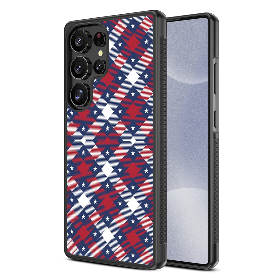 MyBat Design Lab Series Case for Samsung Galaxy S25 Ultra – Americana Plaid - MSS25UCSLESM523-1.JPG