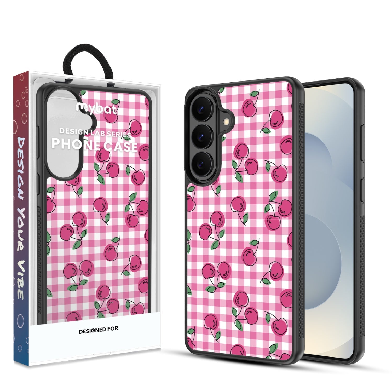 MyBat Design Lab Series Case for Samsung Galaxy S26 - Pink Cherries