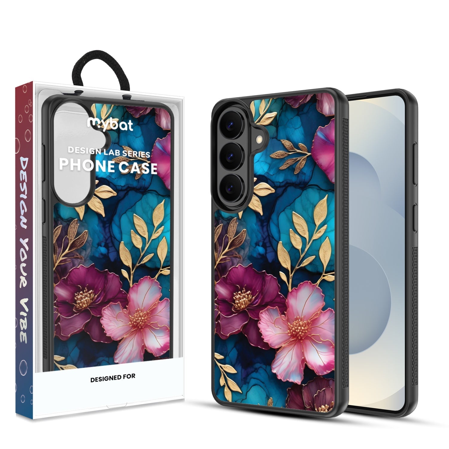 MyBat Design Lab Series Case for Samsung Galaxy S26 - Gilded Petals