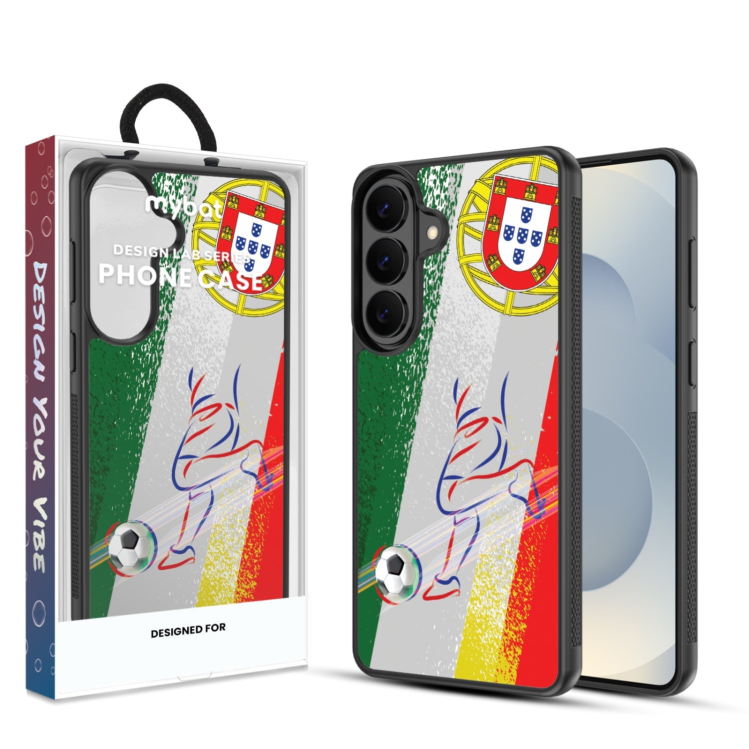 MyBat Design Lab Series Case for Samsung Galaxy S26 – Portugal Soccer