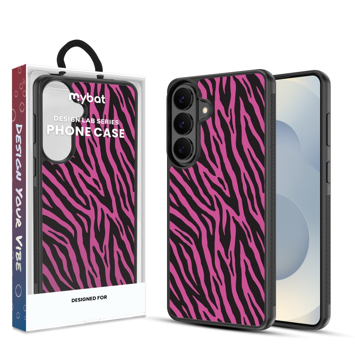 MyBat Design Lab Series Case for Samsung Galaxy S26 Plus - Pink Zebra Print