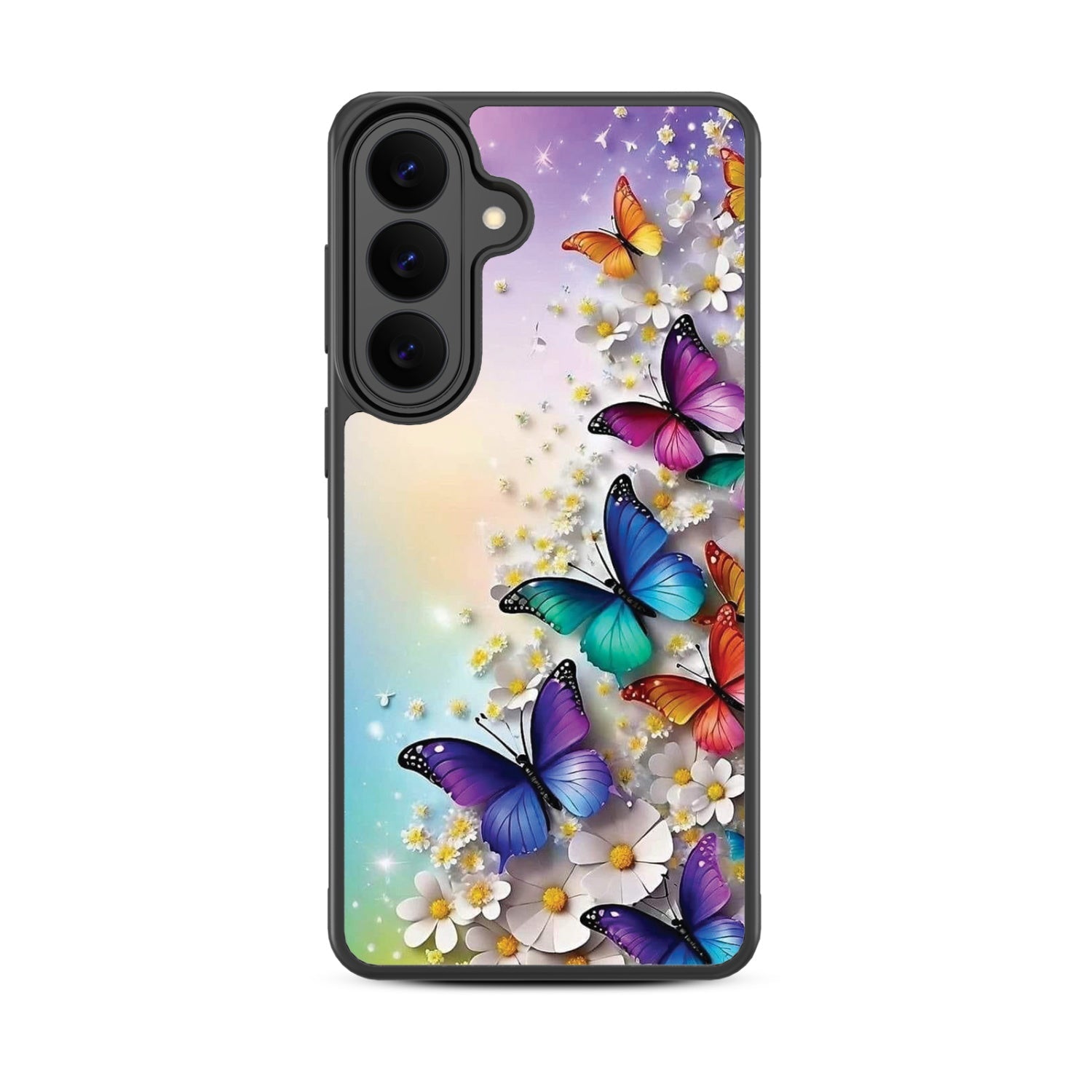MyBat Design Lab Series Case for Samsung Galaxy S26 Plus - Rainbow Butterflies