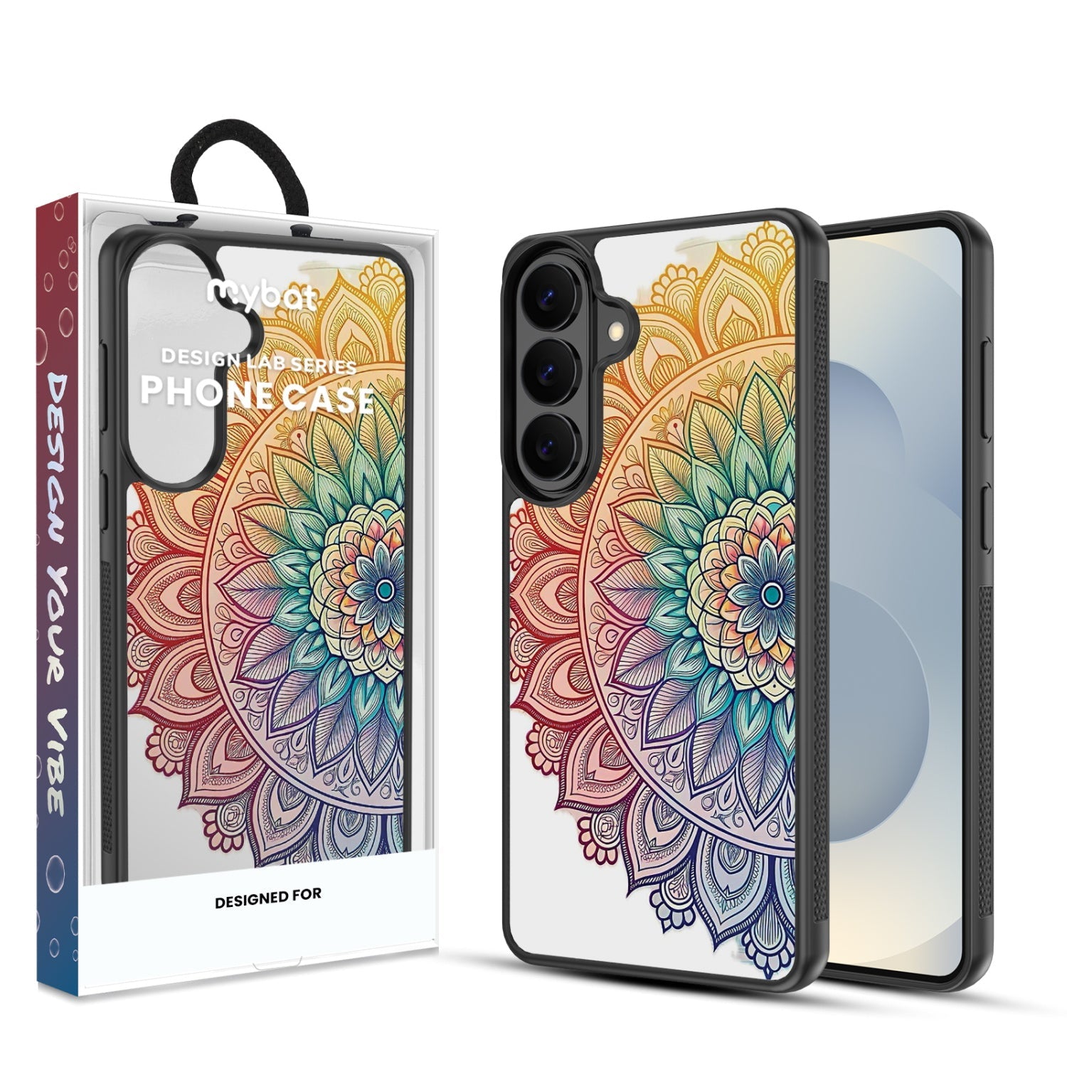 MyBat Design Lab Series Case for Samsung Galaxy S26 Plus - Rainbow Mandala