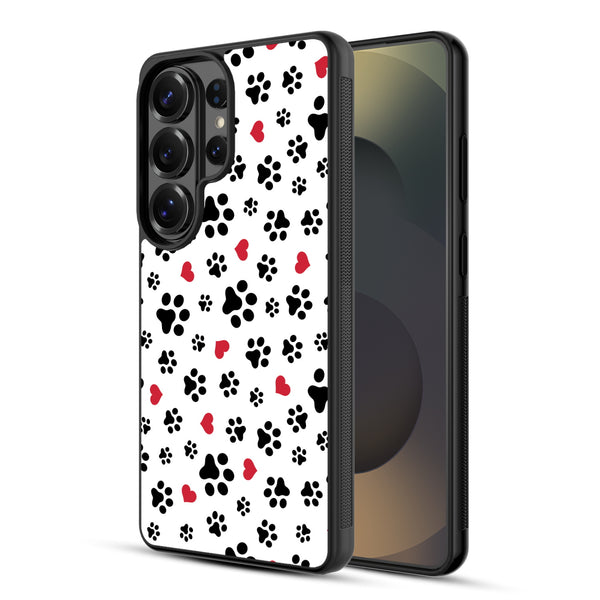 MyBat Design Lab Series Case for Samsung Galaxy S26 Ultra - Paw Prints and Hearts - MSS26UCSLESM001-2.jpg