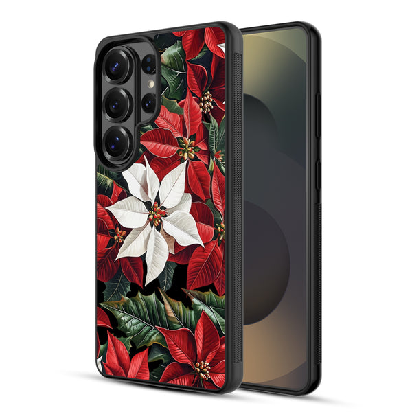 MyBat Design Lab Series Case for Samsung Galaxy S26 Ultra - Christmas Poinsettias - MSS26UCSLESM301-2.jpg