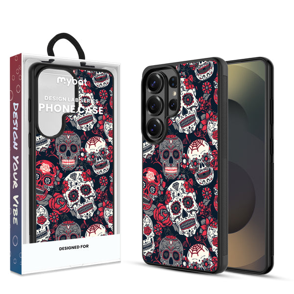 MyBat Design Lab Series Case for Samsung Galaxy S26 Ultra - Sugar Rose Skulls - MSS26UCSLESM418-1.jpg