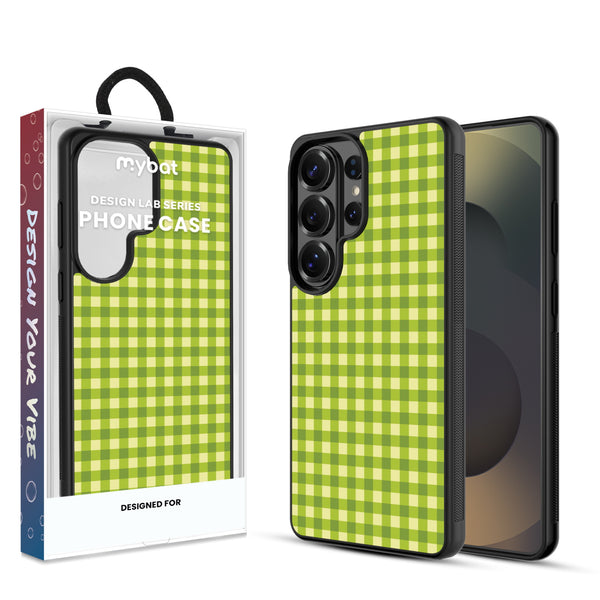 MyBat Design Lab Series Case for Samsung Galaxy S26 Ultra - Green Gingham - MSS26UCSLESM476-1.jpg