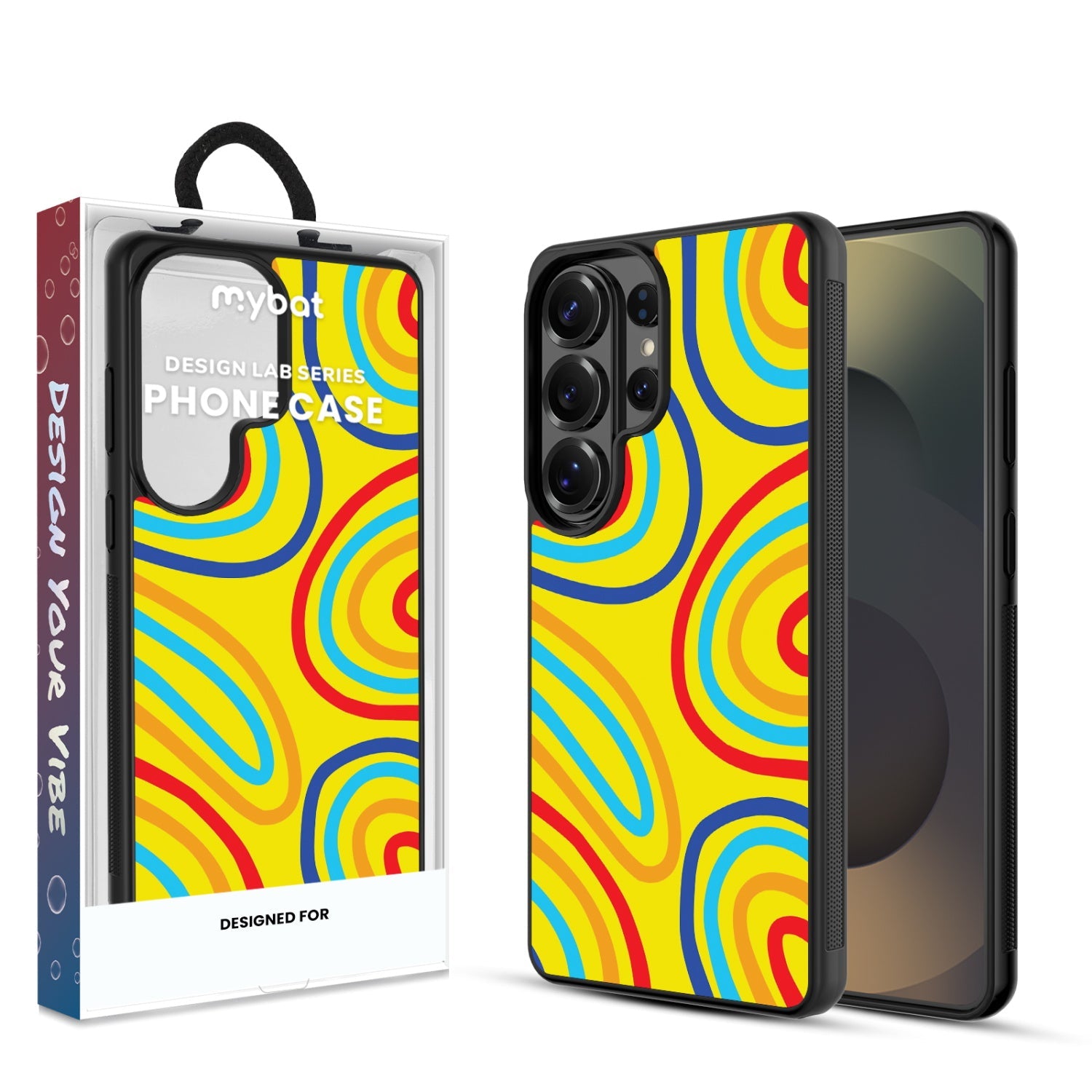 MyBat Design Lab Series Case for Samsung Galaxy S26 Ultra – Rainbow Waves