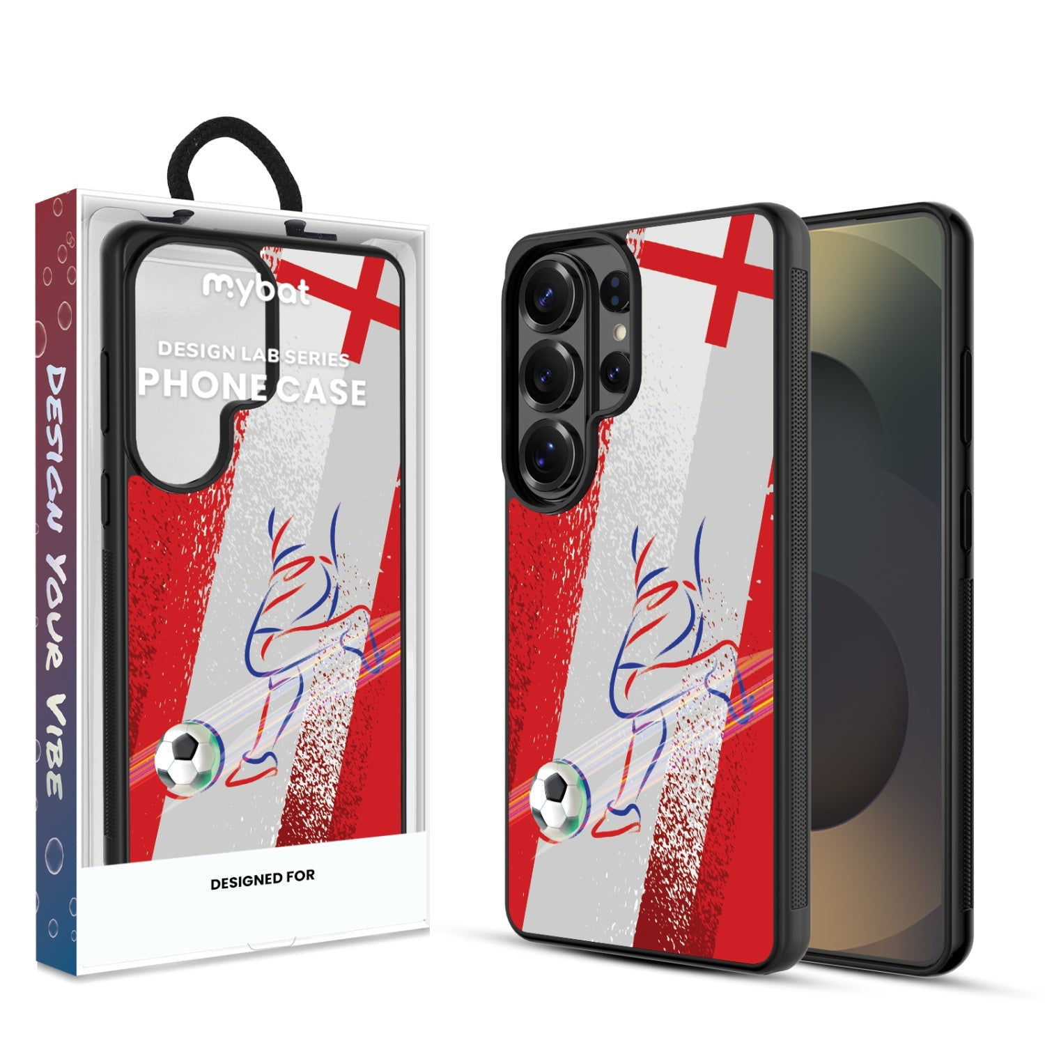 MyBat Design Lab Series Case for Samsung Galaxy S26 Ultra – England Soccer