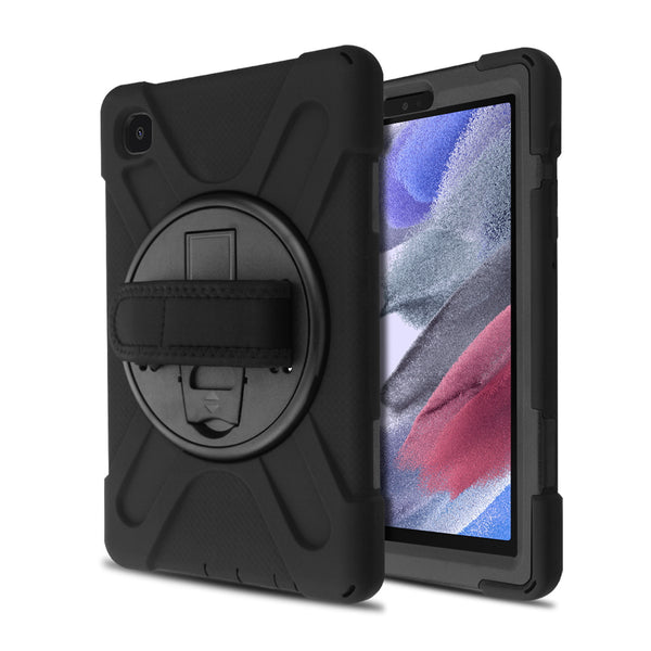 MyBat Rotatable Stand Protector Cover (with Wristband) for Samsung T220 (Galaxy Tab A7 Lite 8.7) - Black / Black - MST220CSRSSS001-2.jpg