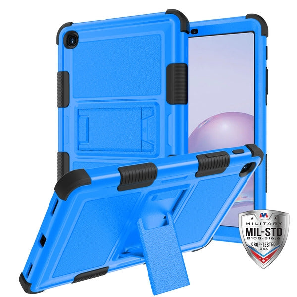 MyBat TUFF Hybrid Protector Case (with Stand)[Military-Grade Certified] for Samsung T307 (Galaxy Tab A 8.4 (2020)) - Natural Dark Blue / Black