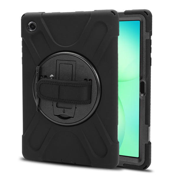 MyBat Rotatable Stand Protector Case (with Wristband) for Samsung Galaxy Tab A11+ 5G - Black / Black - MSTA11PCSRSSS001-2.jpg