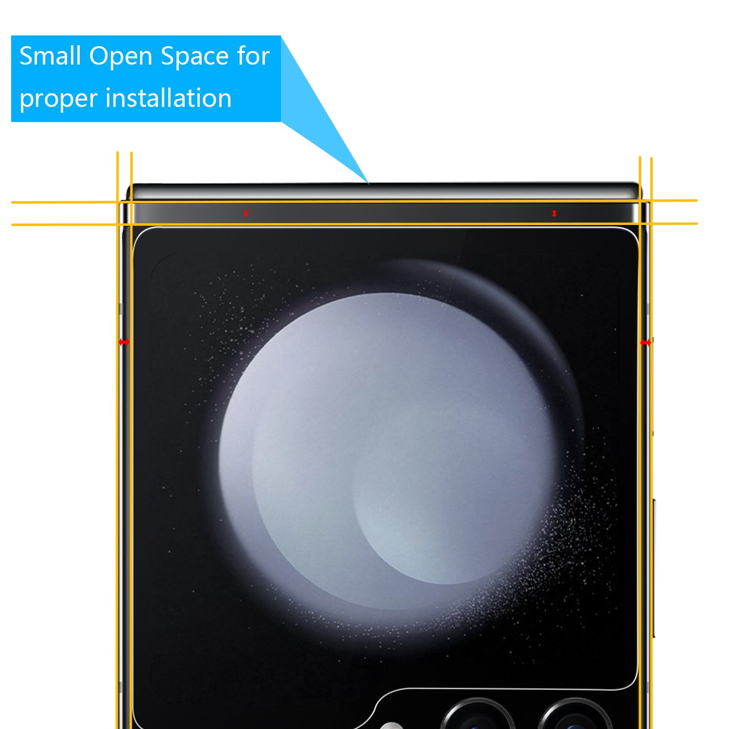 MyBat Tempered Glass Screen Protector (2.5D) for Samsung Galaxy Z Flip5 - Clear - MSZFP5SC90-3.jpg