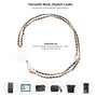 MyBat Onyx Luxe Adorn Series Chain Crossbody Phone Strap - Black / Gold - MUNPCH031-7.jpg