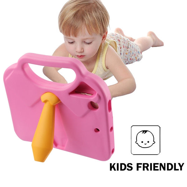 Airium Tie Kids Drop-resistant Protector Cover for Apple iPad mini (A1432,A1454,A1455)/iPad mini (2019) / iPad mini 4 (A1538,A1550) - Pink - NIPADMINIHPCEVA044-2.jpg