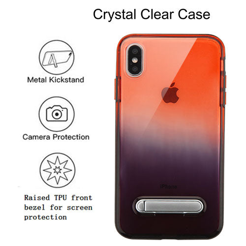 Airium and Black Hybrid Protector Cover (with Magnetic Metal Stand) for Apple iPhone XS Max - Black / Red - NIPXSMAXHPCSAAS8201WP-3.jpg
