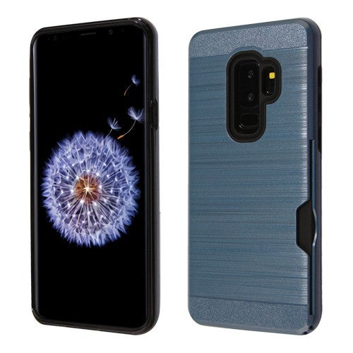 Airium Brushed Hybrid Protector Cover(with Card Wallet) for Samsung Galaxy S9 Plus - Ink Blue / Black - NSAMS9PLUSHPCSAAS688NP-1.jpg