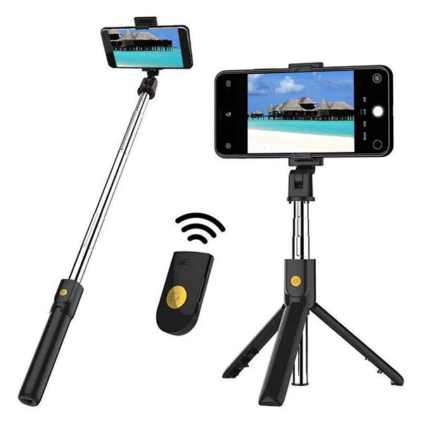 MyBat Wireless Selfie Stick(with Shutter Control) - Black - NSELFIEMONOPOD101-1.jpg