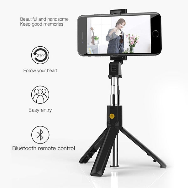 MyBat Wireless Selfie Stick(with Shutter Control) - Black - NSELFIEMONOPOD101-2.jpg