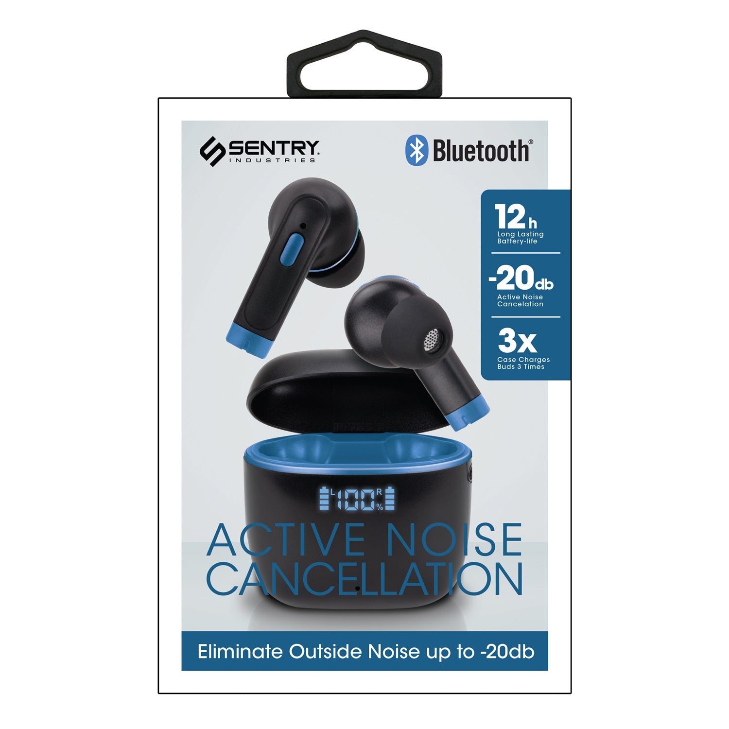 Sentry Active Noise Cancelling Bluetooth True Wireless Buds - Blue - ONG-BTA110BL-2.jpg