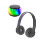 Sentry Light-Up RGB Bluetooth Speaker & Headphones Combo Pack - Grey RGB