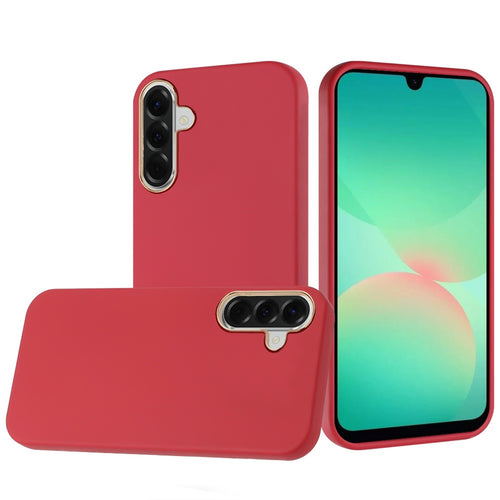 Classy Slick CHRomed Around Hybrid Case Cover For Samsung Galaxy A27 - Red - QBCLASS-A27-RED.jpg