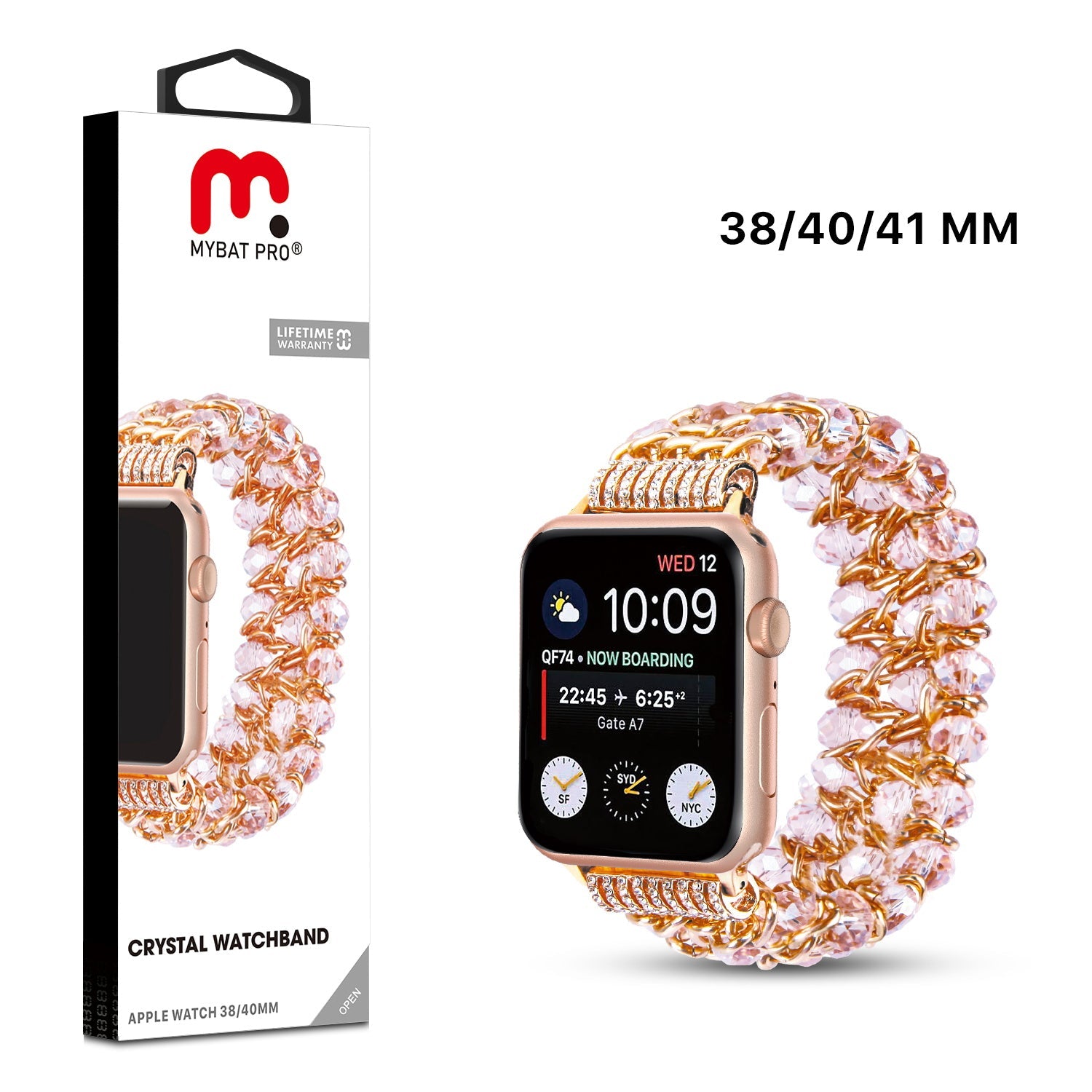 MyBat Pro Crystal Watchband for Apple Watch 38mm / 40mm - Pink