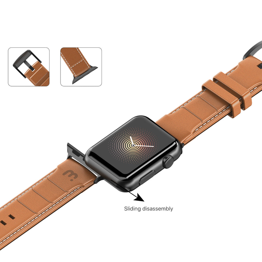 MyBat Pro Leather Watchband for Apple Watch 41mm / 40mm - Brown - RAPWH40BAN252-6.jpg
