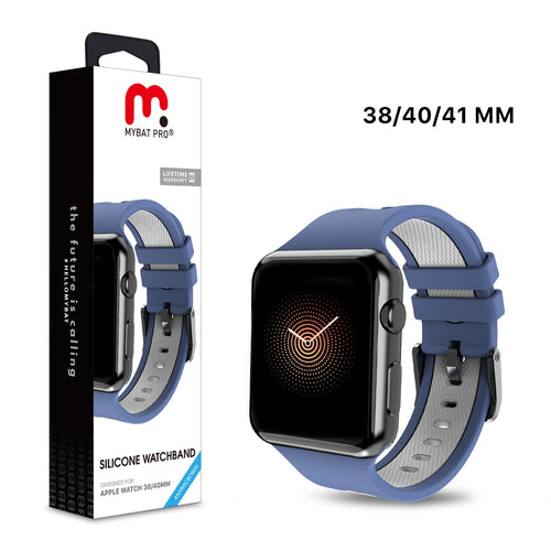 MyBat Pro Silicone Antimicrobial Watchband for Apple Watch 38mm / 40mm - Dark Blue / Grey - RAPWH40BAN262-1.jpg
