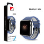 MyBat Pro Silicone Antimicrobial Watchband for Apple Watch 38mm / 40mm - Dark Blue / Grey