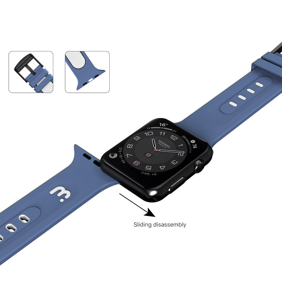 MyBat Pro Silicone Antimicrobial Watchband for Apple Watch 38mm / 40mm - Dark Blue / Grey - RAPWH40BAN262-6.jpg