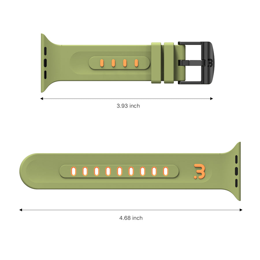 MyBat Pro Silicone Watchband for Apple Watch 41mm / 40mm - Green - RAPWH40BAN264-3.jpg