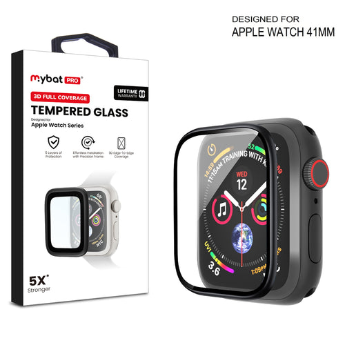 MyBat Pro 3D Full Coverage Tempered Glass Screen Protector with Installation Frame for Apple Watch Series 9 41mm/Watch Series 8 41mm / Watch Series 7 41mm - Black - RAPWH41SC371-1.jpg