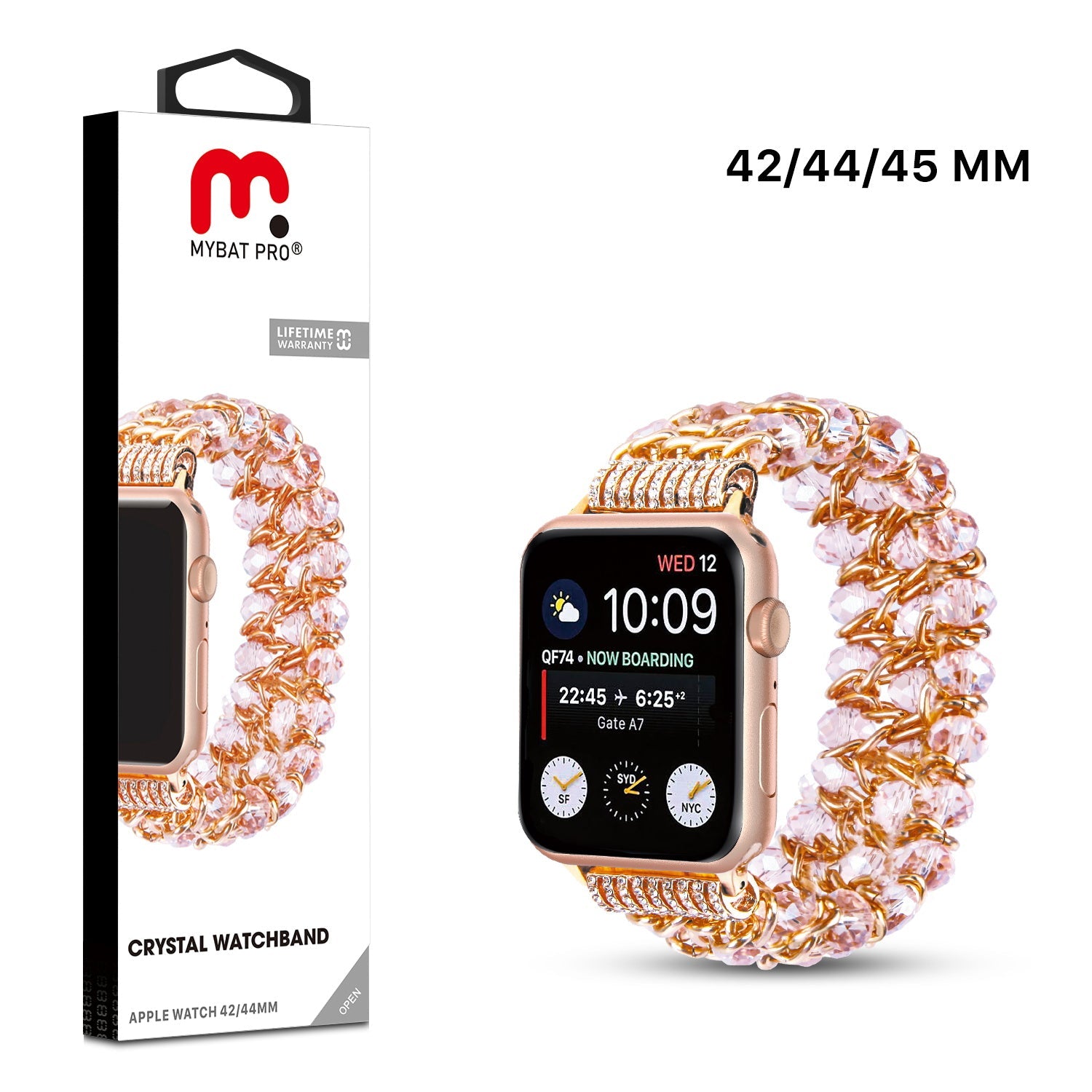 MyBat Pro Crystal Watchband for Apple Watch 42mm / 44mm - Pink
