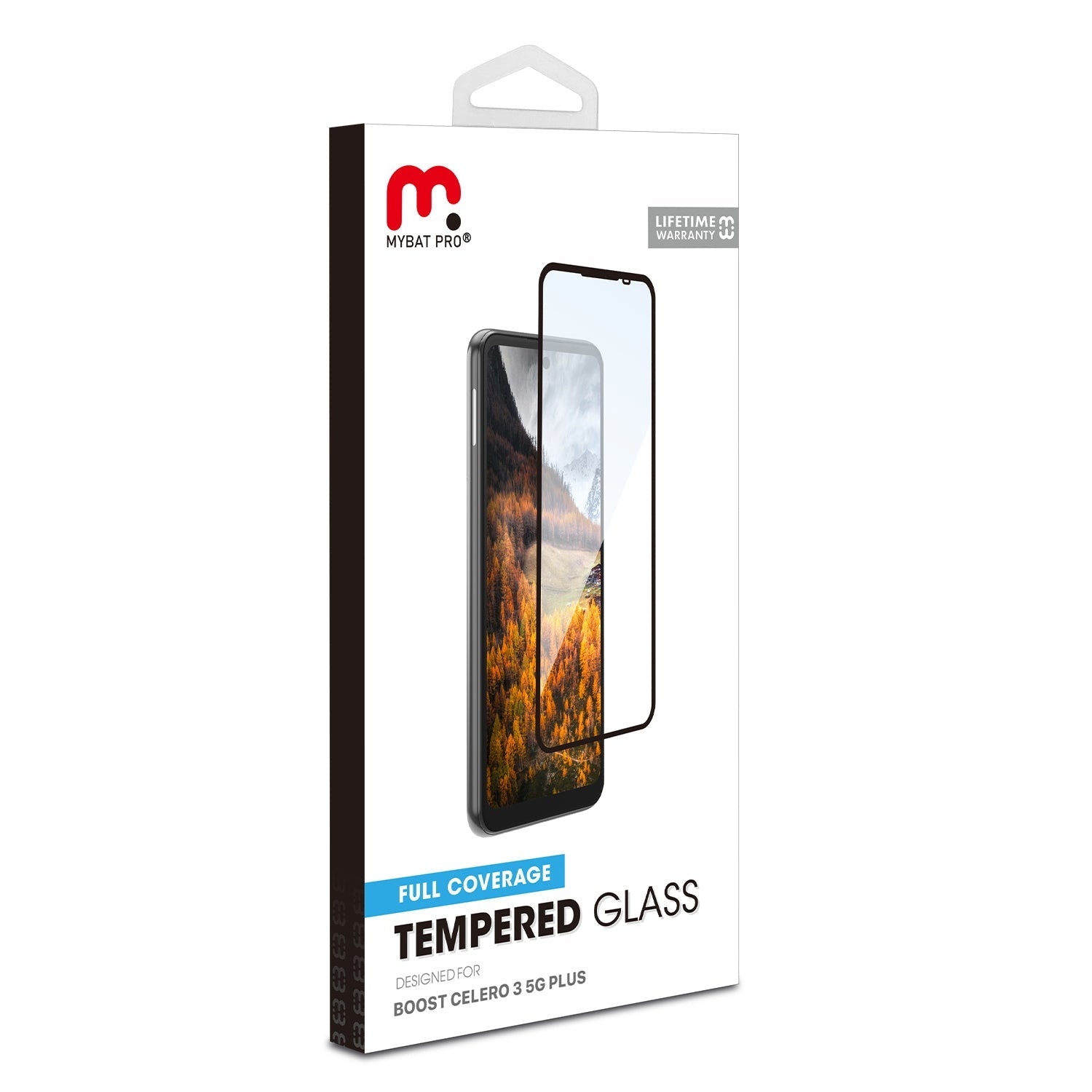 MyBat Pro Full Coverage Tempered Glass Screen Protector for Boost Celero 5G Plus (2024) - Black