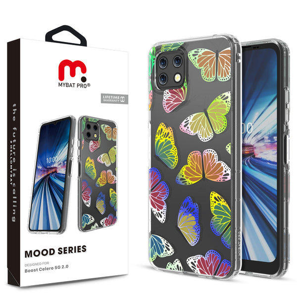 MyBat Pro Mood Series Case for Boost Celero 5G 2.0 - Neon Butterflies - RBTCE5GNCSFSSM368-1.jpg