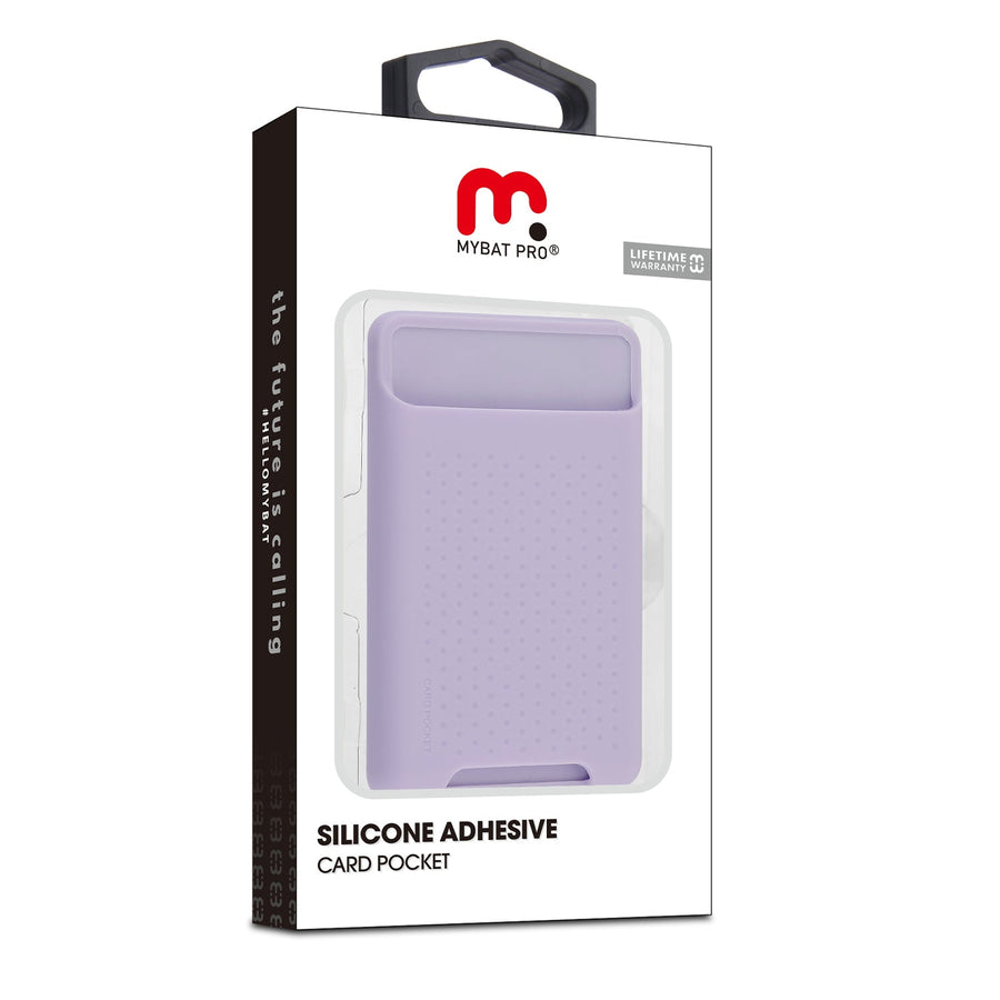 MyBat Pro Silicone Adhesive Card Pocket - Purple